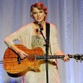 Taylor Swift performs the Alan Jackson song ‘Where Were You’ at the 41st Nashville Songwriters Hall of Fame induction ceremony at the Renaissance Hotel in Nashville on October 16, 2011 