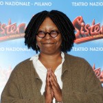 Whoopi Goldberg is all smiles at the ‘Sister Act’ Theatre premiere press conference at The Teatro Nazionale in Milan, Italy on October 27, 2011 