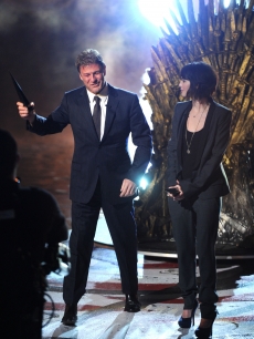 12932977Sean Bean and Lena Headey on stage at the 2011 Scream Awards on the Universal Studios lot, Hollywood, Oct. 15, 2011