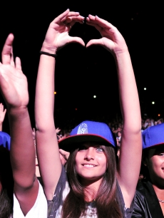 Paris Jackson is spotted at a Chris Brown concert held at Staples Center in Los Angeles on October 20, 2011 