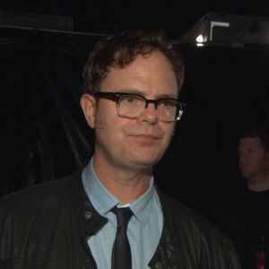 Backstage At 2011 Scream Awards: Rainn Wilson Talks Presenting The Visionary Award To Paul Rubens
