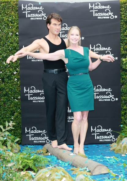 Lisa Niemi Swayze attends the unveiling of Patrick Swayze’s wax figure at Madame Tussauds Hollywood on October 18, 2011 in Hollywood
