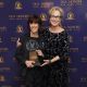 Nora Ephron poses with Meryl Streep at the 2011 Directors Guild Of America Honors at the Directors Guild of America Theater in New York City on October 13, 2011