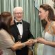 Catherine, Duchess of Cambridge, speaks to guests as she attends an event in support of the ‘In Kind Direct’ charity at Clarence House in London on October 26, 2011 