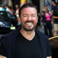 Ricky Gervais departs ‘The Late Show With David Letterman’ at the Ed Sullivan Theater, New York City, on August 2, 2011