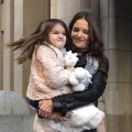 Suri Cruise and Katie Holmes step out in NYC on November 10, 2011
