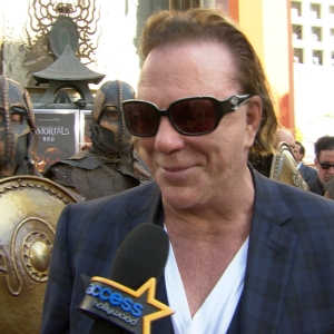 Mickey Rourke’s Emotional Hand & Foot Ceremony At Grauman’s Chinese Theatre