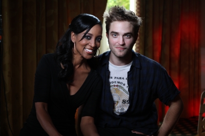Access Hollywood’s Shaun Robinson with Robert Pattinson at ‘The Twilight Saga: Breaking Dawn — Part 1’ junket, Los Angeles, Nov. 3, 2011