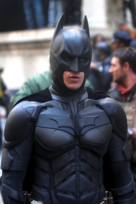 Christian Bale shoots scenes as Batman for the upcoming film ‘The Dark Knight Rises’ in New York City on November 6, 2011