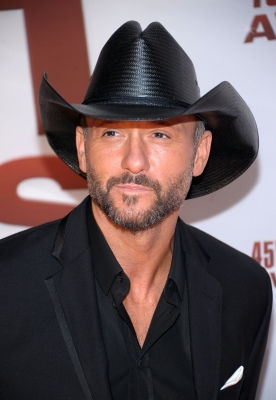 Tim McGraw attends the 45th annual CMA Awards at the Bridgestone Arena, Nashville, on November 9, 2011