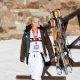Gwen Stefani keeps it stylish in the snow in Deer Valley, Utah in December 2008