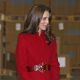Catherine, Duchess of Cambridge views the relief box packing line as she visits the UNICEF emergency supply center in Copenhagen, Denmark, on November 2, 2011 