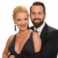 Katherine Heigl and Josh Kelley pose for a portrait at the 2011 American Music Awards held at Nokia Theatre L.A. LIVE in Los Angeles on November 20, 2011 