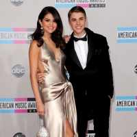 Selena Gomez and Justin Bieber steps out at the 2011 American Music Awards held at Nokia Theatre L.A. Live in Los Angeles on November 20, 2011 