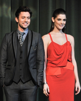 Jackson Rathbone and Ashley Greene attend the premiere of ‘The Twilight Saga: Breaking Dawn — Part 1’ at the Winter Garden Theatre, Toronto, Canada, on November 17, 2011