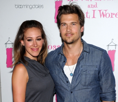 Haylie Duff and Nick Zano attend the ‘Love, Loss, and What I Wore’ new cast member celebration at 44 1/2 in New York City on July 1, 2010