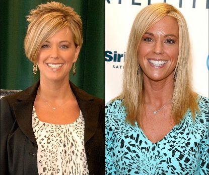 Kate Gosselin in April 2009/Kate Gosselin in October 2011