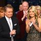 Regis Philbin and Kelly Ripa on set during Regis Philbin’s Final Show of ‘Live! with Regis & Kelly’ in New York New York on November 18, 2011
