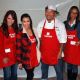 Jennifer Love Hewitt, Kim Kardashian, Kogi BBQ chef Roy Choi and Zoe Saldana attend the Los Angeles Mission’s 75th anniversary celebration and serving of it’s traditional Thanksgiving meal at the Los Angeles Mission on November 23, 2011