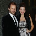 Peter Sarsgaard and wife Maggie Gyllenhaal attend the Armani Hotel Milano Opening, Milan, Italy, on November 10, 2011