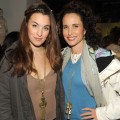 Rainey Qualley and her mother, Andie MacDowell, visit the Samsung Galaxy Tab Lift, Sundance, Park City, Utah, on January 23, 2011
