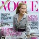 Meryl Streep, star of the film ‘The Iron Lady,’ is shown on the cover of the January 2012 issue of Vogue