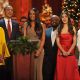 Malia Obama, President Barack Obama, Jennifer Hudson, Victoria Justice and Justin Bieber sing onstage during Christmas in Washington 2011 at the National Building Museum, Washington D.C., on December 11, 2011