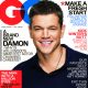 Matt Damon on the cover of the January 2012 issue of GQ