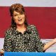 Sarah Palin addresses the Republican Party of Florida Victory Dinner at Walt Disney World in Lake Buena Vista, Florida on November 3, 2011