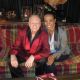Access Hollywood’s Shaun Robinson and Playboy’s Hugh Hefner, December 15, 2011