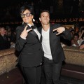 Kris Jenner and Mark Ballas get silly for New Year’s Eve at Tao Las Vegas at the Venetian Hotel and Casino in Las Vegas on December 31, 2011