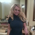 Britney Spears show off her engagement ring on January 4, 2012