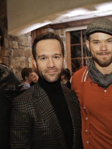 Zachary Quinto, Chris Diamantopoulos and Kellan Lutz attend Audi’s celebration of the holidays with Piaget and Pathfinders, Aspen, Dec. 19, 2011