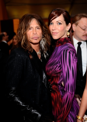 Steven Tyler and Erin Brady attend the 19th Annual Elton John AIDS Foundation Academy Awards Viewing Party at the Pacific Design Center, Los Angeles, on February 27, 2011