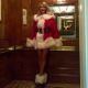 Heidi Klum seen dressed as a sexy Mrs. Claus on December 20, 2011
