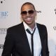 Chris Brown poses at PURE Nightclub inside Caesars Palace in Las Vegas on December 31, 2011