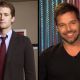 Matthew Morrison as Will Schuester (left), Ricky Martin on Access (right)