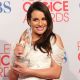 Lea Michele poses with Favorite TV Comedy Actress Award for ‘Glee’ in the press room during the 2012 People’s Choice Awards at Nokia Theatre L.A. Live in Los Angeles on January 11, 2012