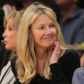 Heather Locklear attends the game between the Phoenix Suns and the Los Angeles Lakers at Staples Center in Los Angeles on January 10, 2012