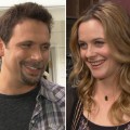 Alicia Silverstone and Jeremy Sisto on the set of ‘Suburgatory’ in Los Angeles on January 25, 2012