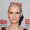 Cynthia Nixon rocks a shaved head ate the opening night after party for her play, ‘Wit,’ at the B.B. King Blues Club & Grill in New York City on January 26, 2012