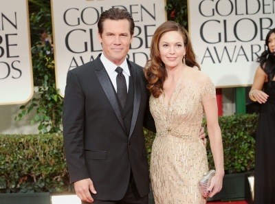 Josh Brolin and Diane Lane arrive at the 69th Annual Golden Globe Awards held at the Beverly Hilton Hotel in Beverly Hills, Calif. on January 15, 2012