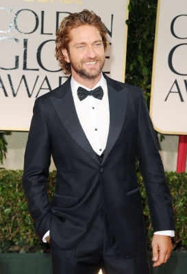 Gerard Butler arrives at the 69th Annual Golden Globe Awards held at the Beverly Hilton Hotel in Beverly Hills, Calif. on January 15, 2012