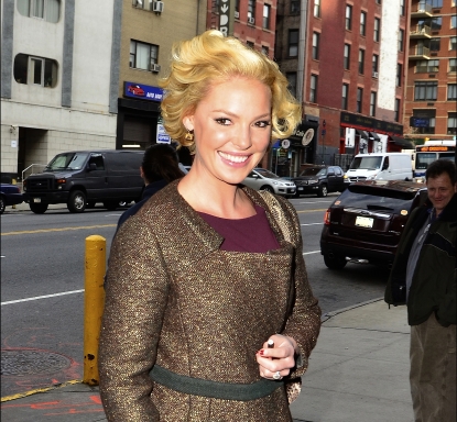 Katherine Heigl steps out in New York City, January 24, 2012