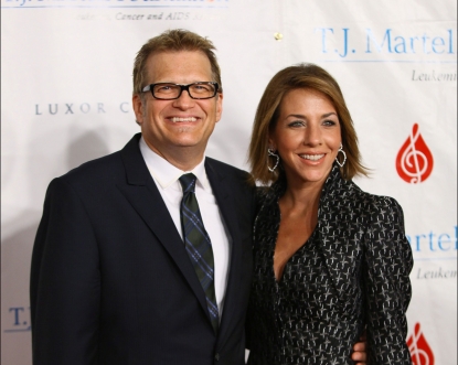 Drew Carey and Nicole Jaracz attend the 36th annual T.J. Martell Foundation’s Honors gala at the Marriott Marquis Times Square in New York City on November 3, 2011
