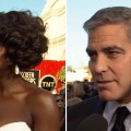 2012 Screen Actors Guild Awards Red Carpet: Are Viola Davis & George Clooney Jumping Out Of A Plane Together?