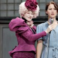 Effie Trinket (Elizabeth Banks, left) and Katniss Everdeen (Jennifer Lawrence) in ‘The Hunger Games’