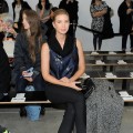 Ivanka Trump observes the Kimberly Ovitz fall 2012 fashion show during the Mercedes-Benz Fashion Week at Pace Gallery in New York City on February 9, 2012