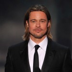 Brad Pitt speaks onstage during the 18th Annual Screen Actors Guild Awards at The Shrine Auditorium in Los Angeles on January 29, 2012

