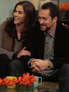 Jami Gertz and Demian Bichir beam over ‘A Better Life’ on Access Hollywood Live on January 31, 2012